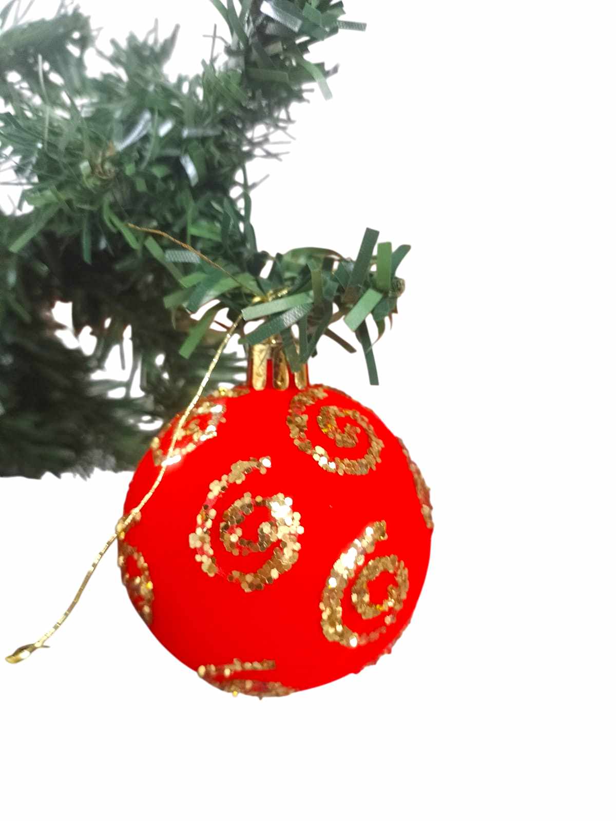 BOLA 6CM VELUDO VM DEC. 5P�S